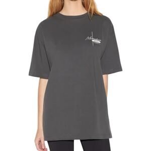 NWT Spiritual Gangster Micro Motel Boyfriend Tee Gray Women’s Size Small